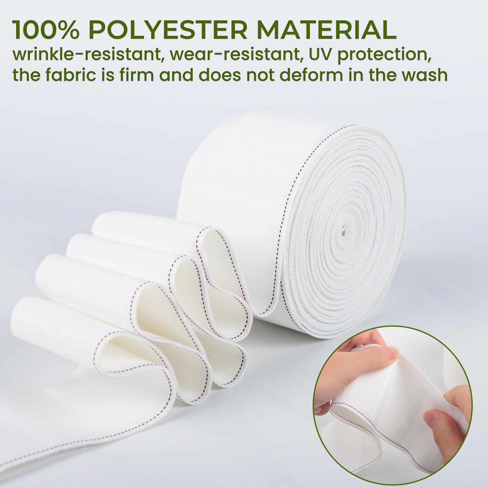 Easy DIY setup with pleat tape and hooks.
