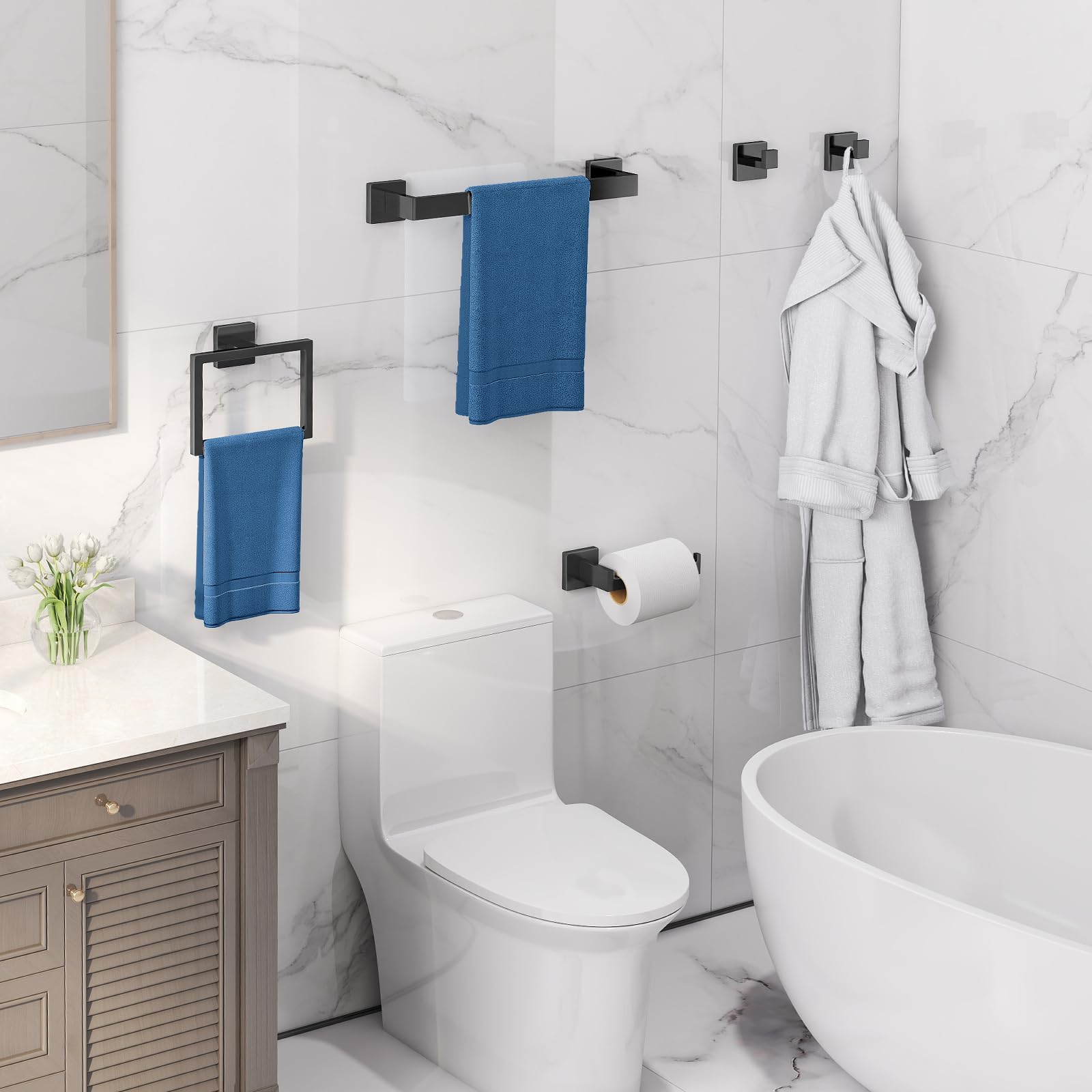 Gypie wall-mounted hardware simplifies updates and keeps essentials organized
