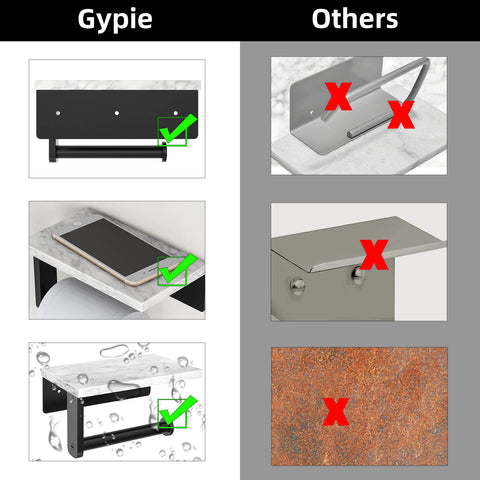 Gypie matte black finish adds a modern touch to any bathroom.