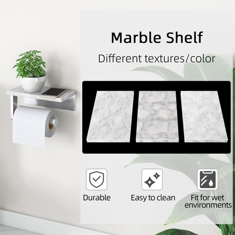 Open-sided design of Gypie toilet paper holder prevents roll drops
