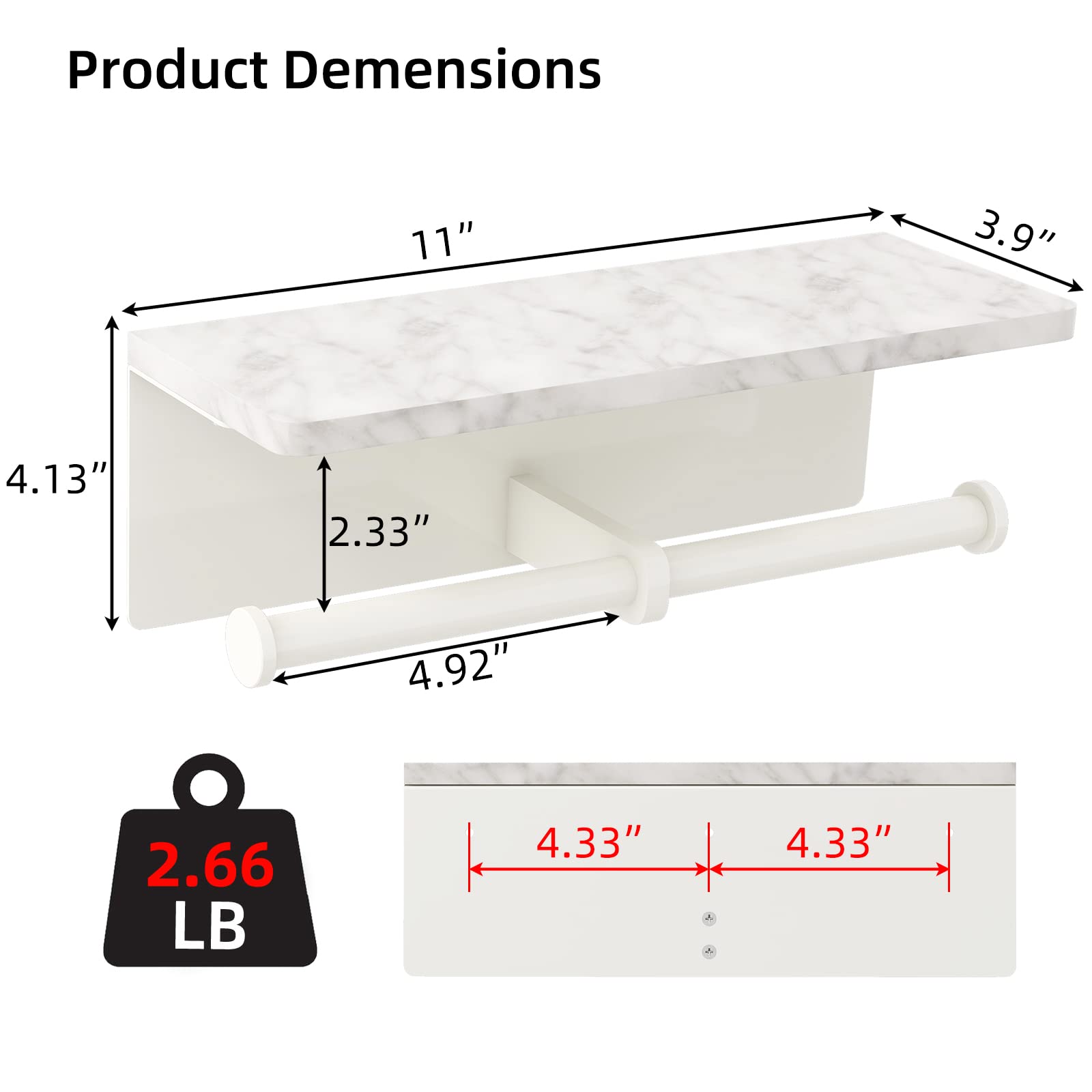 Gypie smooth-edge shelf design makes cleaning easy and safe.
