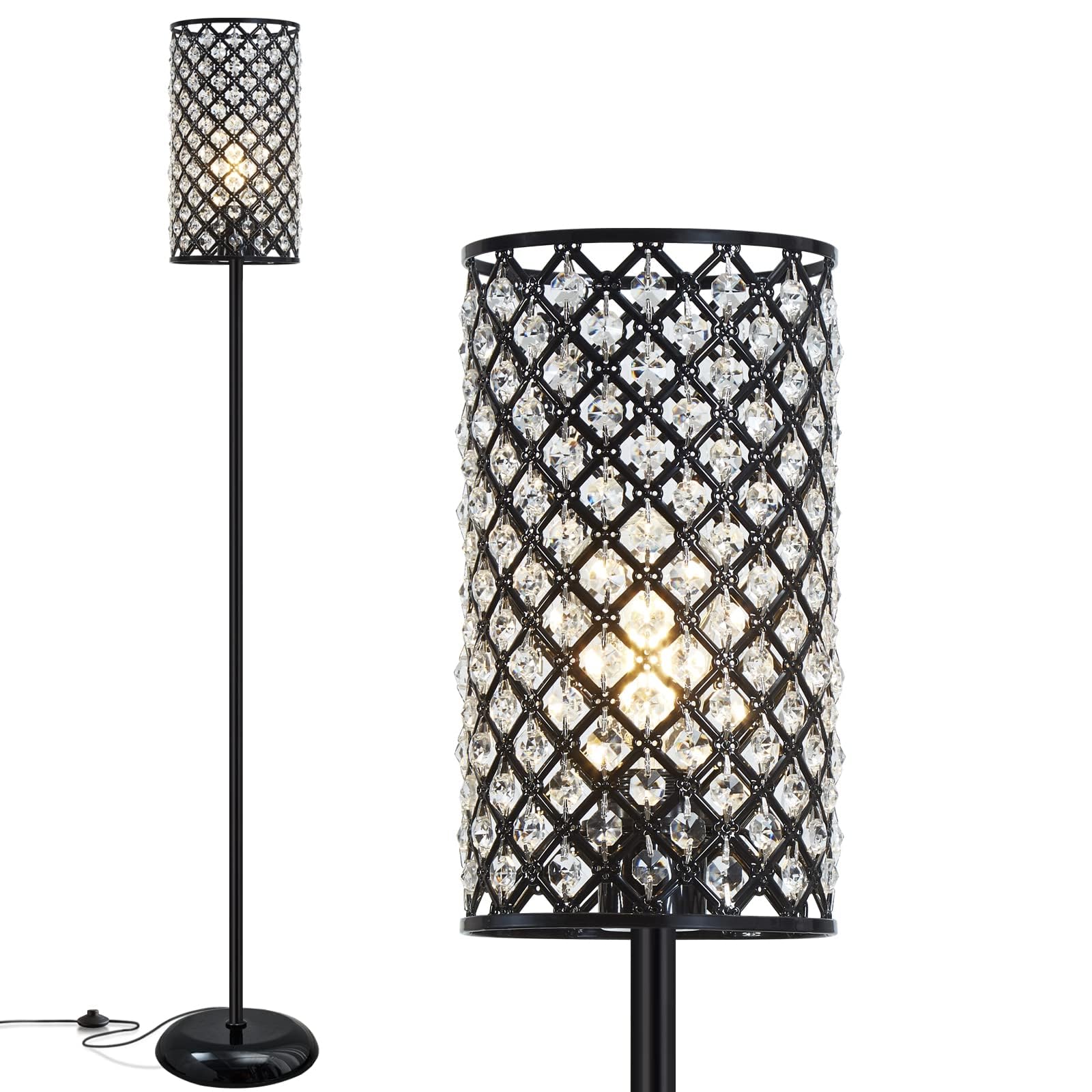 GyroVu crystal floor lamp base shows a stable, stylish foundation for homes.