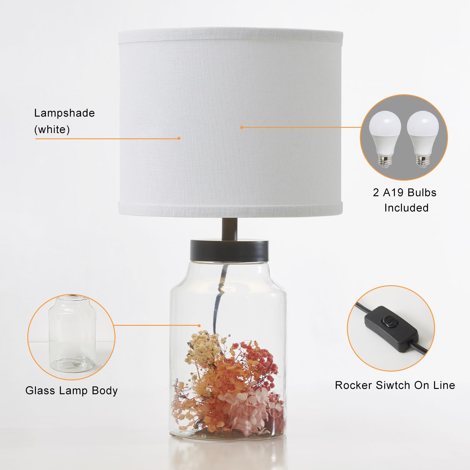 GyroVu easy-assembly lamp set up without tools.