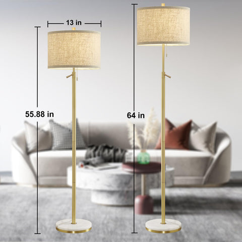 GyroVu fabric lampshade delivers soft, comfortable illumination.