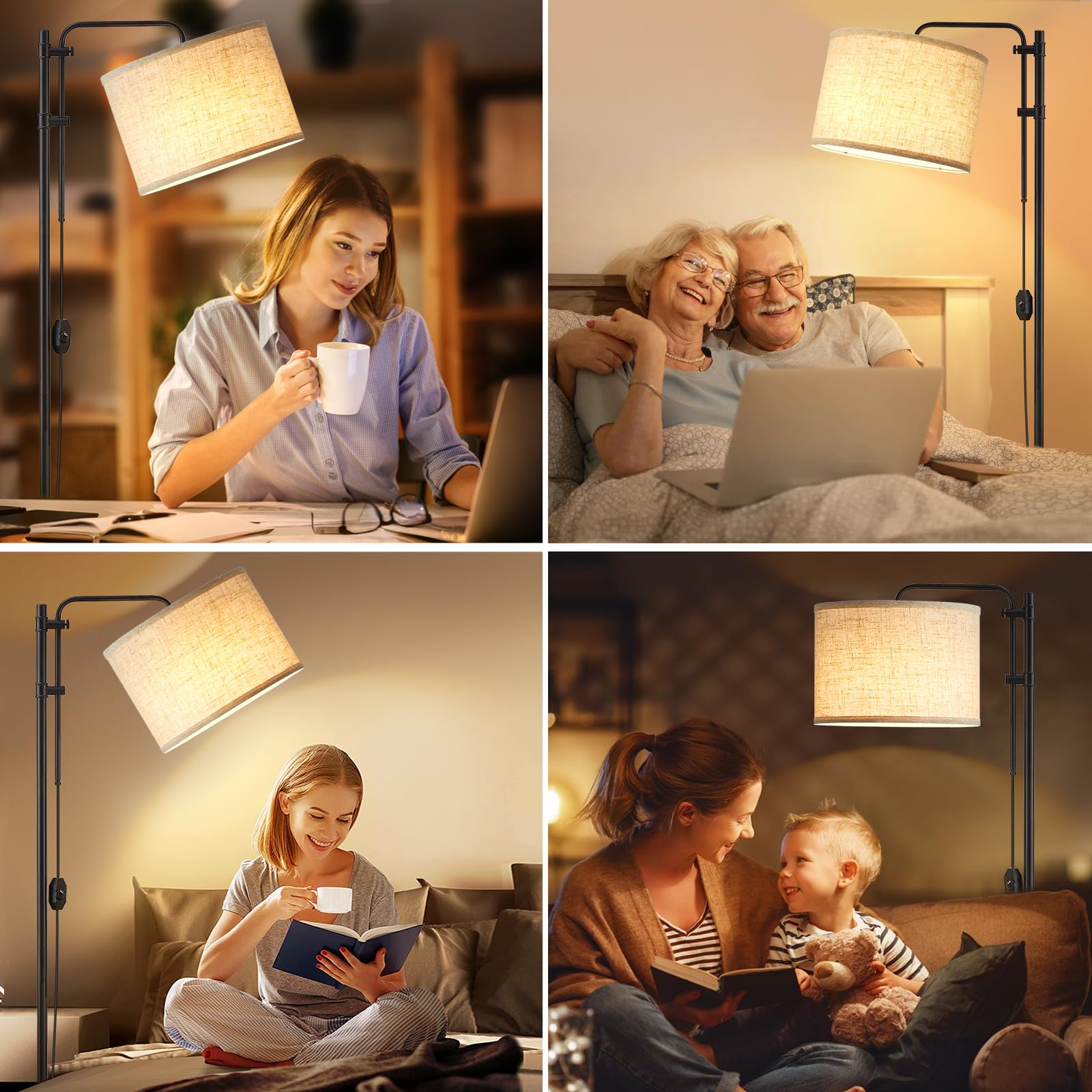 GyroVu easy-install floor lamp with included hardware and manual