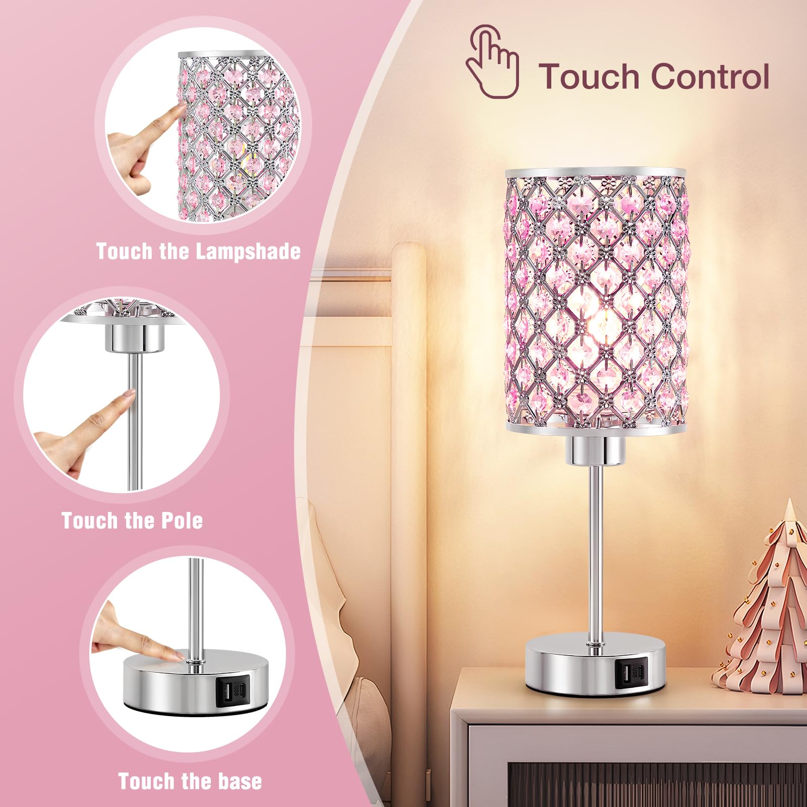 GyroVu led bulb included for warm, flicker-free illumination.