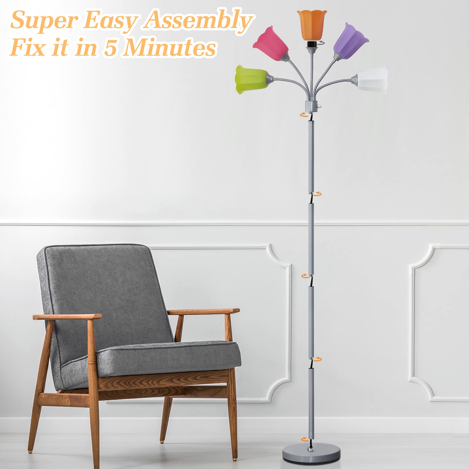 GyroVu Medusa lamp suitable for bedrooms and offices with adjustable light.