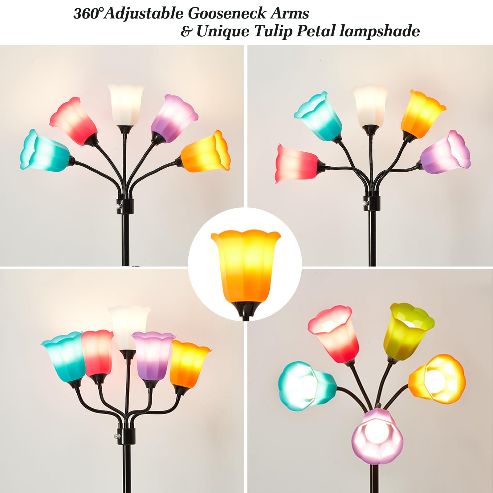 GyroVu Medusa lamp featuring a rotary switch with multiple lighting configurations.