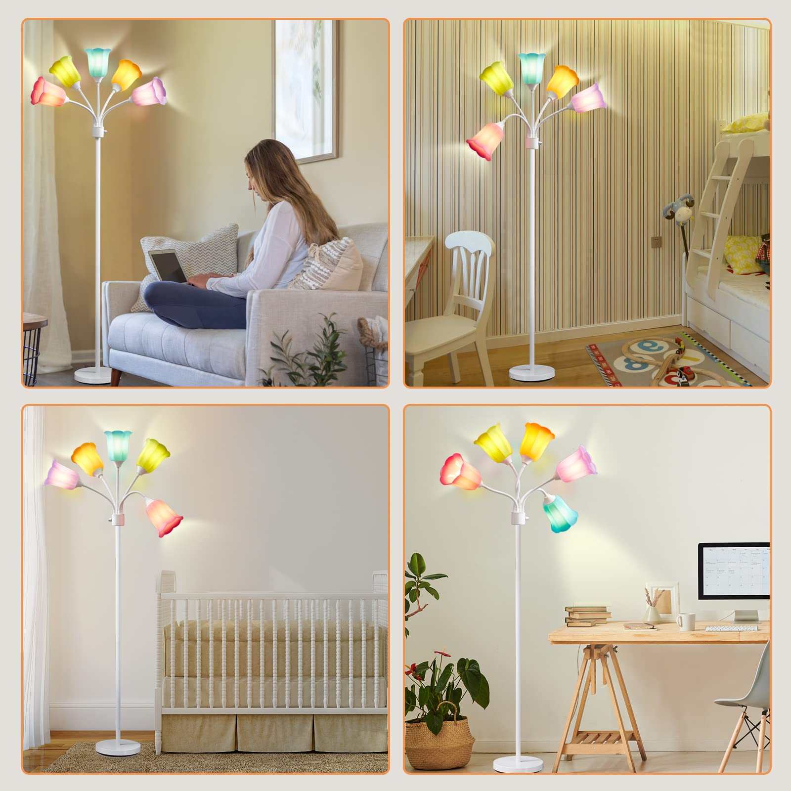 GyroVu Medusa placed in a living room for ambient, statement lighting.