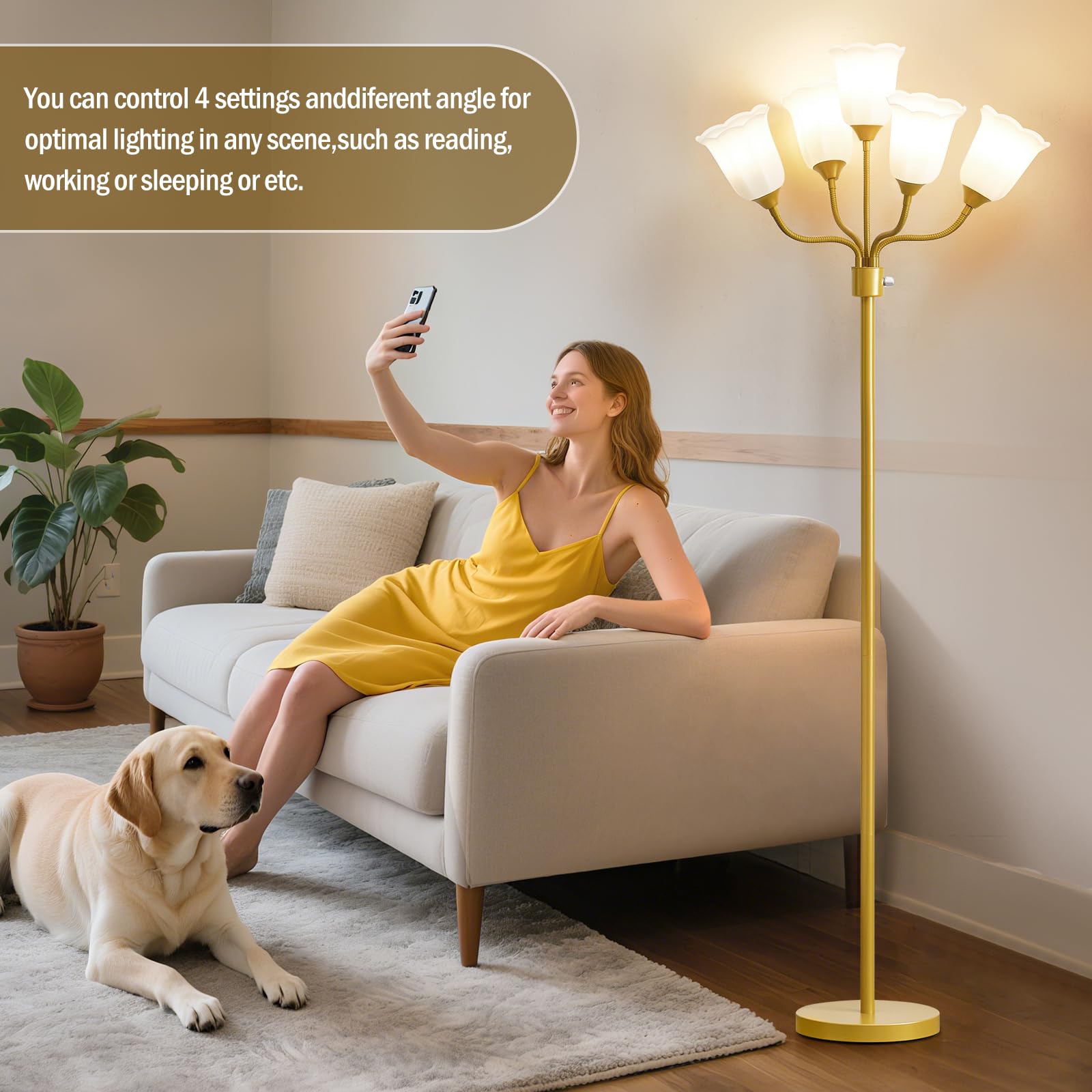 GyroVu Medusa sturdy metal base ensures stable placement.