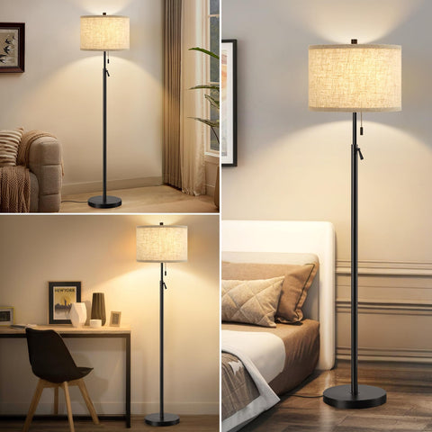 GyroVu modern black pole adds refined decor to any room.