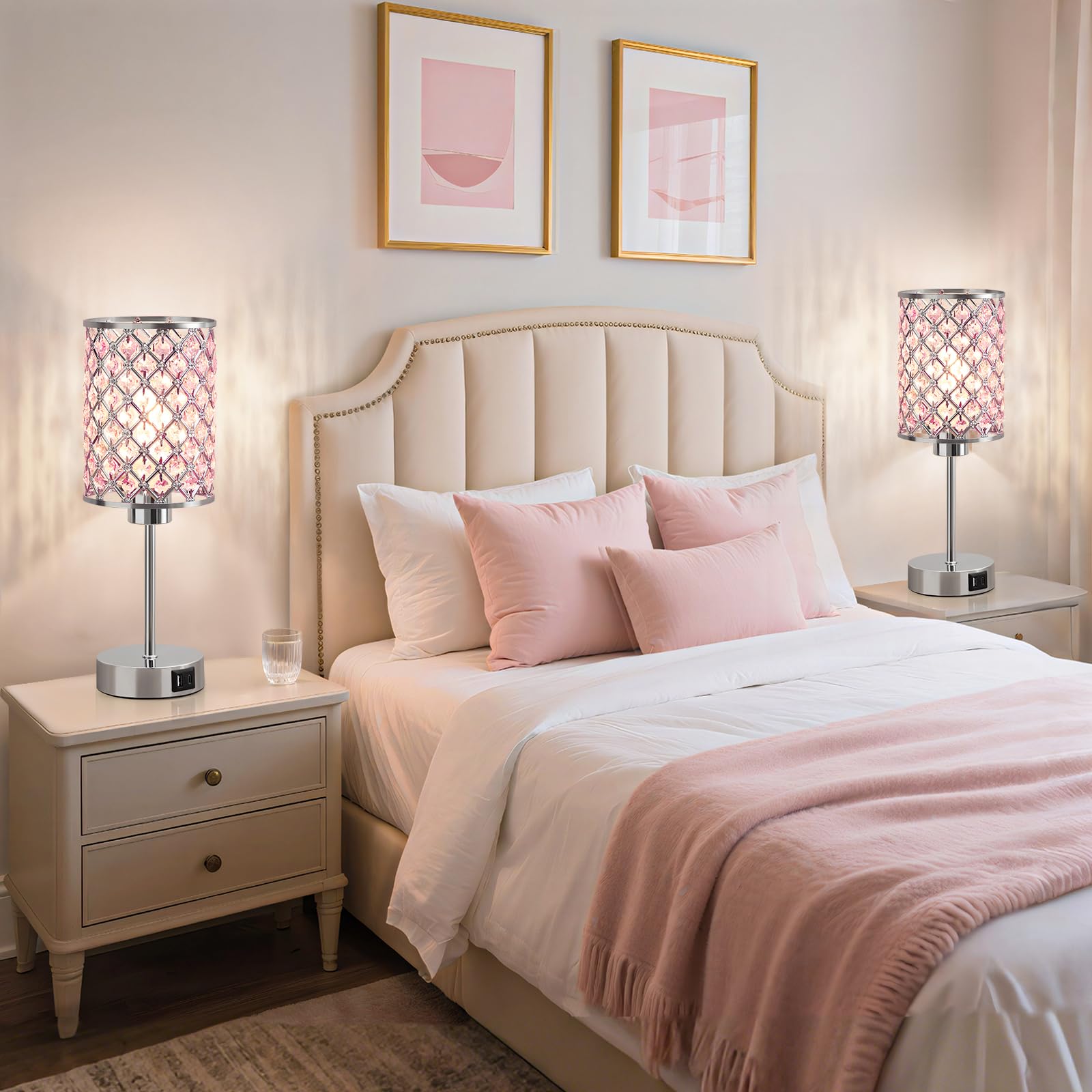 GyroVu pink crystal finish complements modern decor.