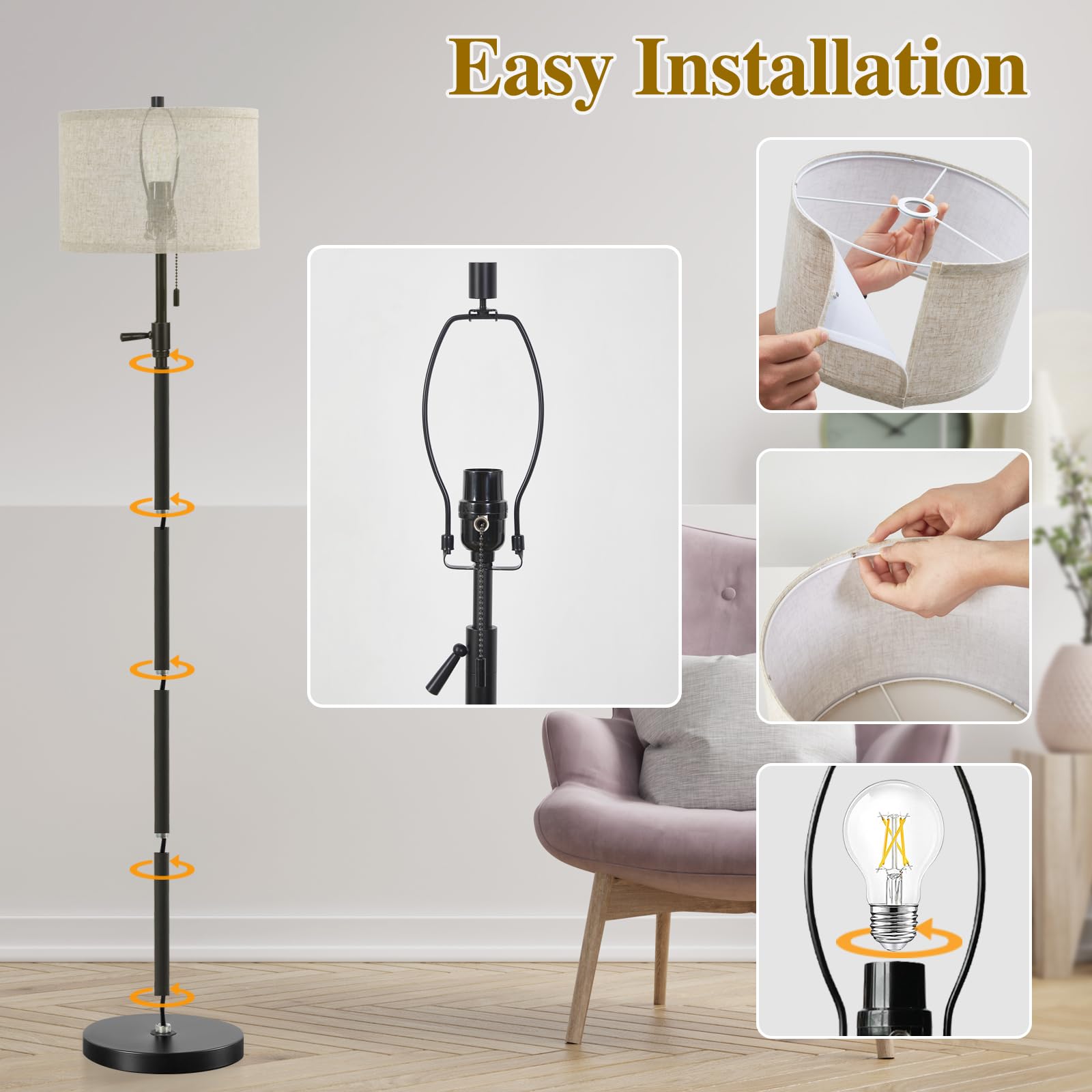 GyroVu weighted metal base reduces tipping for safer placement.