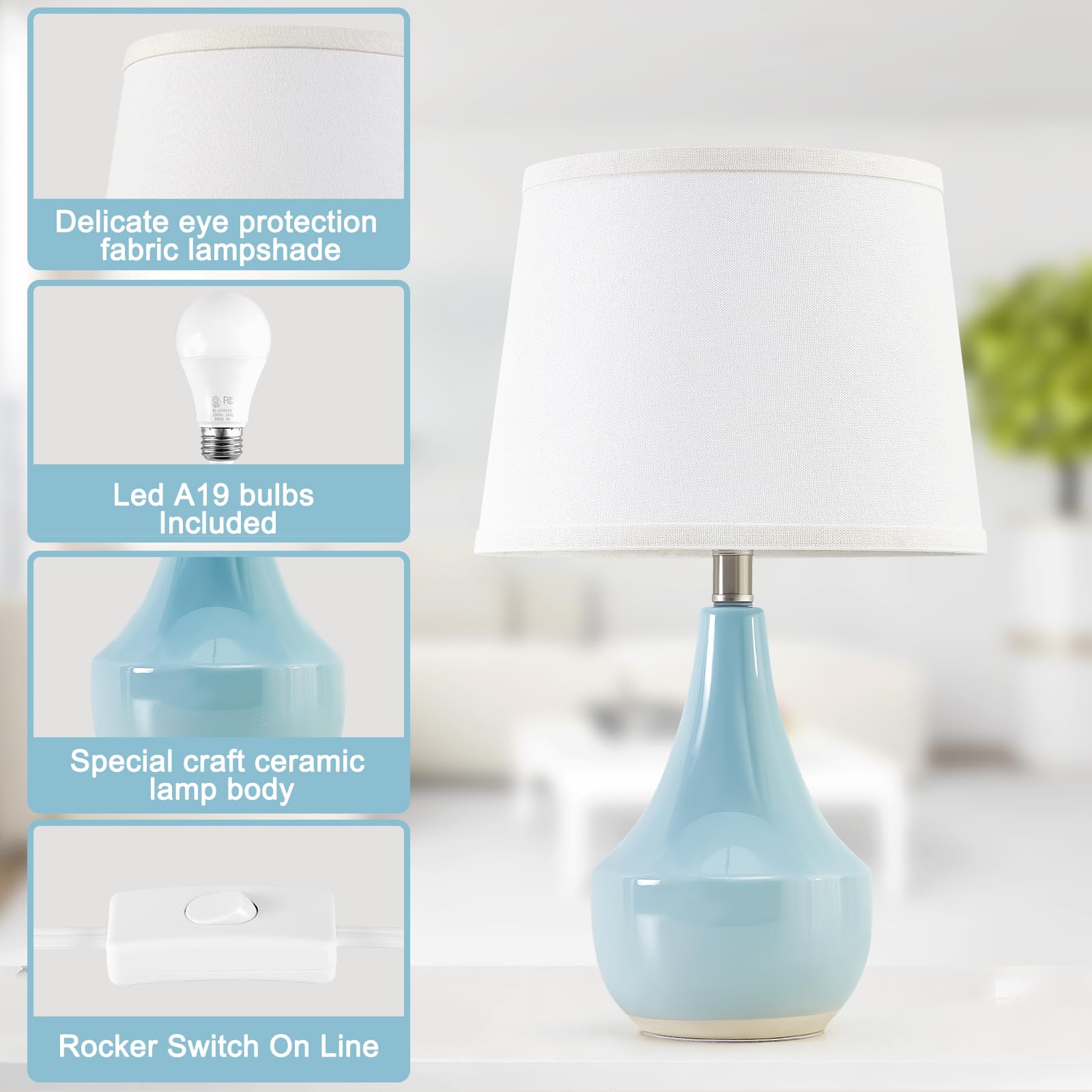 GyroVu LED bulbs included for immediate, energy-efficient illumination