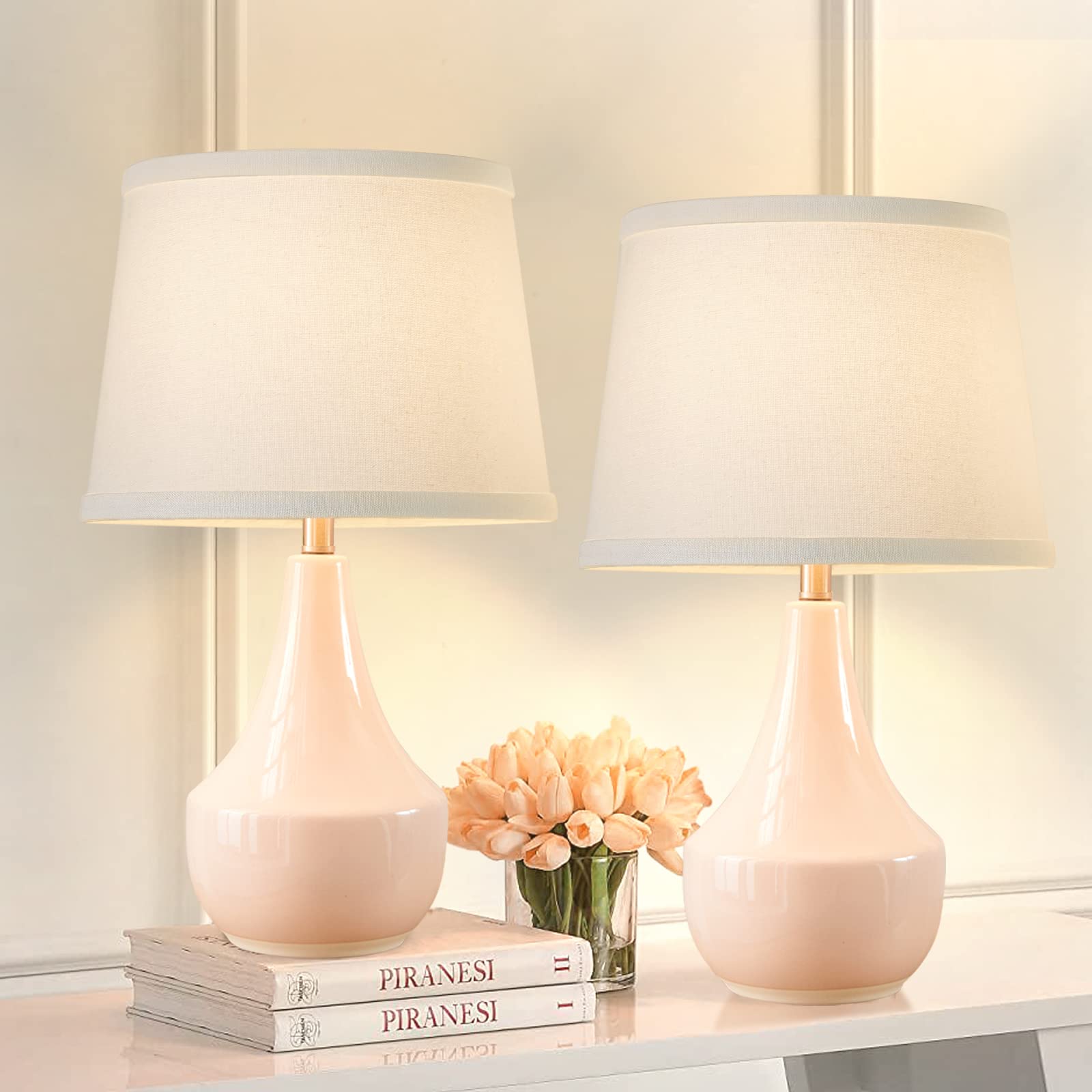 GyroVu table lamp with ceramic base for durable, stylish lighting