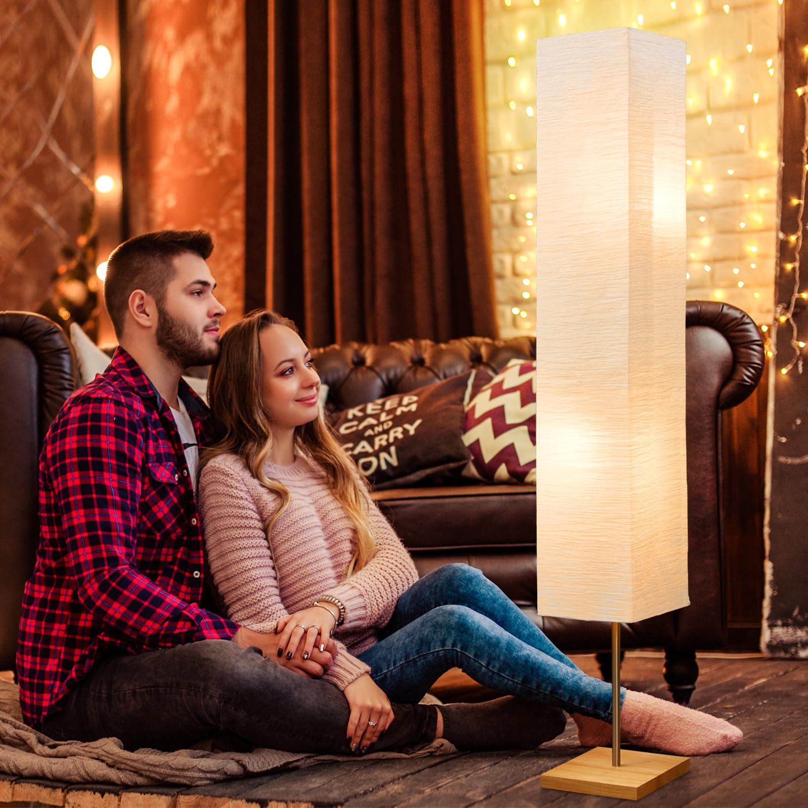 GyroVu tall floor lamp suits office or bedroom decor.
