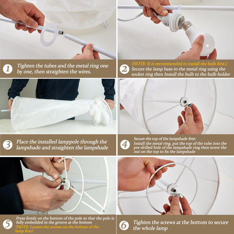 GyroVu includes two A19 LED bulbs for long-lasting illumination.