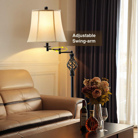 GyroVu vintage bell-shade farmhouse lamp adds rustic charm