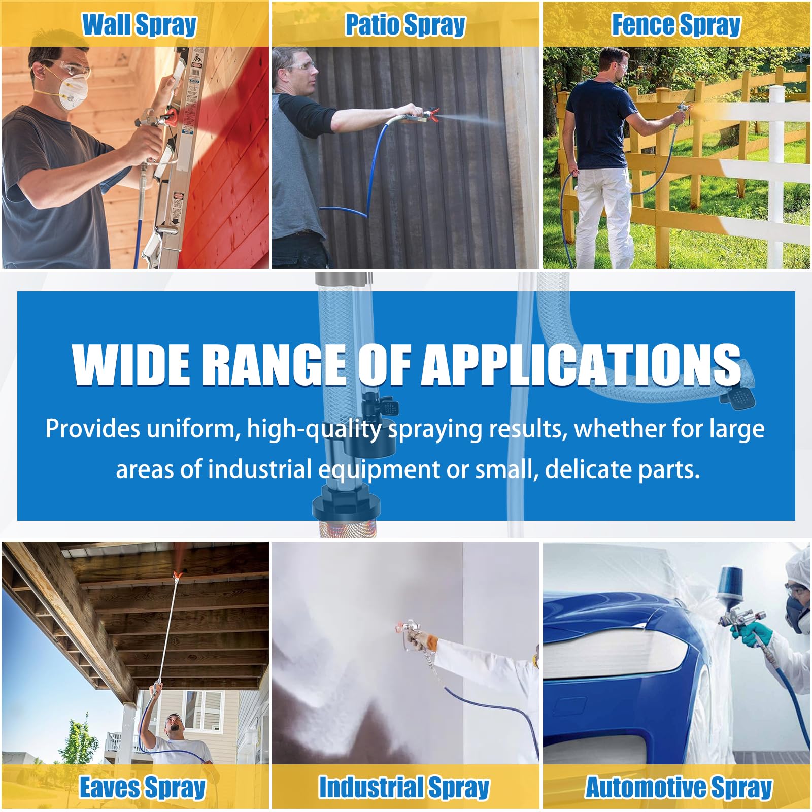 GYUTONG clamps included for tool-free installation
