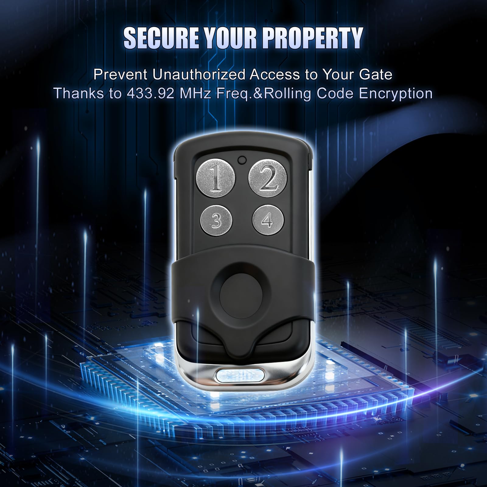 Gyxel Gate Opener Remote ideal for daily driveway access and control.