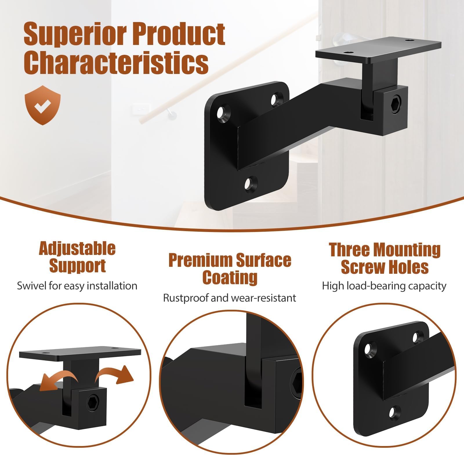 Gyykzz bracket with 1.57-inch stud spacing detail for secure mounting.