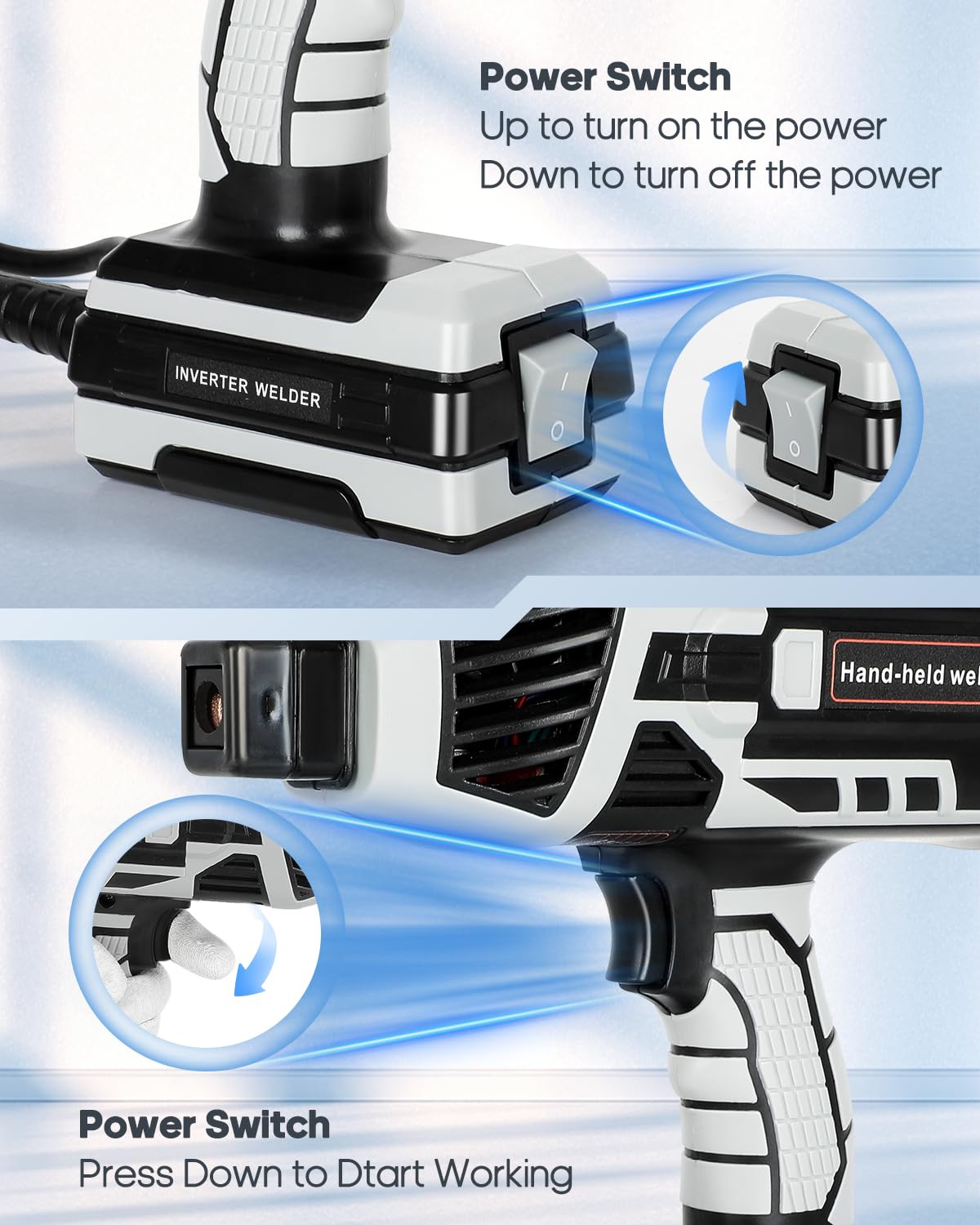GYZJ lightweight welder enables one-handed operation in tight spaces.