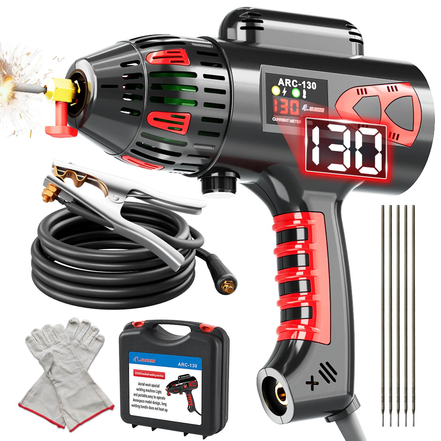 GZ GUOZHI handheld welder front view for on-site use