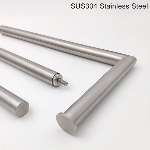 Brushed nickel finish on durable stainless steel