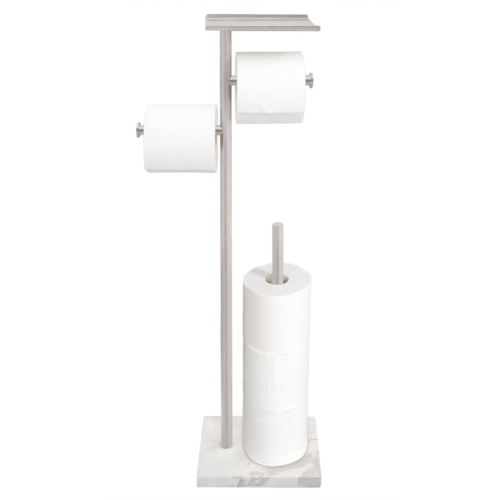 GZILA double-roll dispenser shows reserve rod for extra rolls