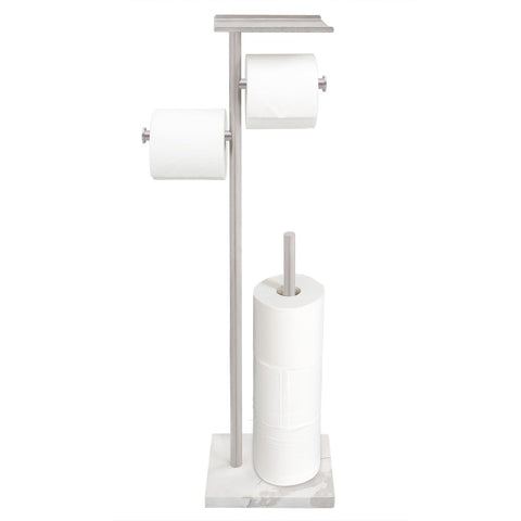 GZILA double-roll dispenser shows reserve rod for extra rolls