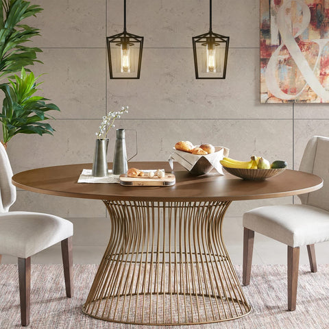 GZJunYo kitchen island pendant fixture shown in contemporary dining space