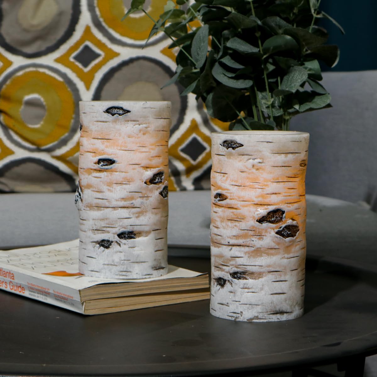 H-BLOSSOM candle with realistic flame enhances cozy moments without fire risk