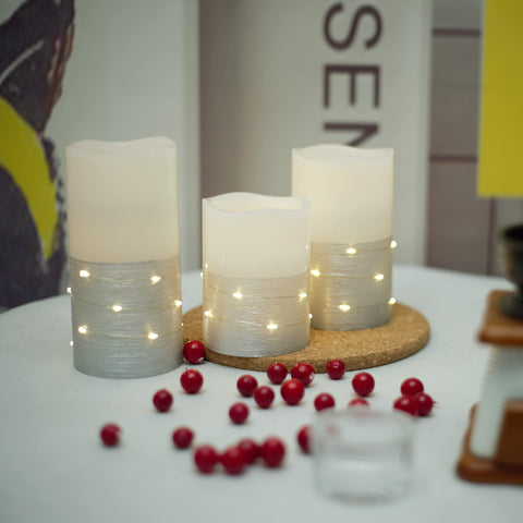 H-BLOSSOM set of 3 candles ideal for gifting