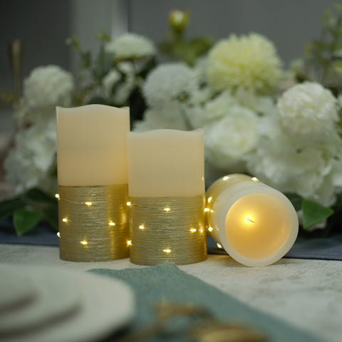 H-BLOSSOM candles set ideal for weddings and outdoor decor