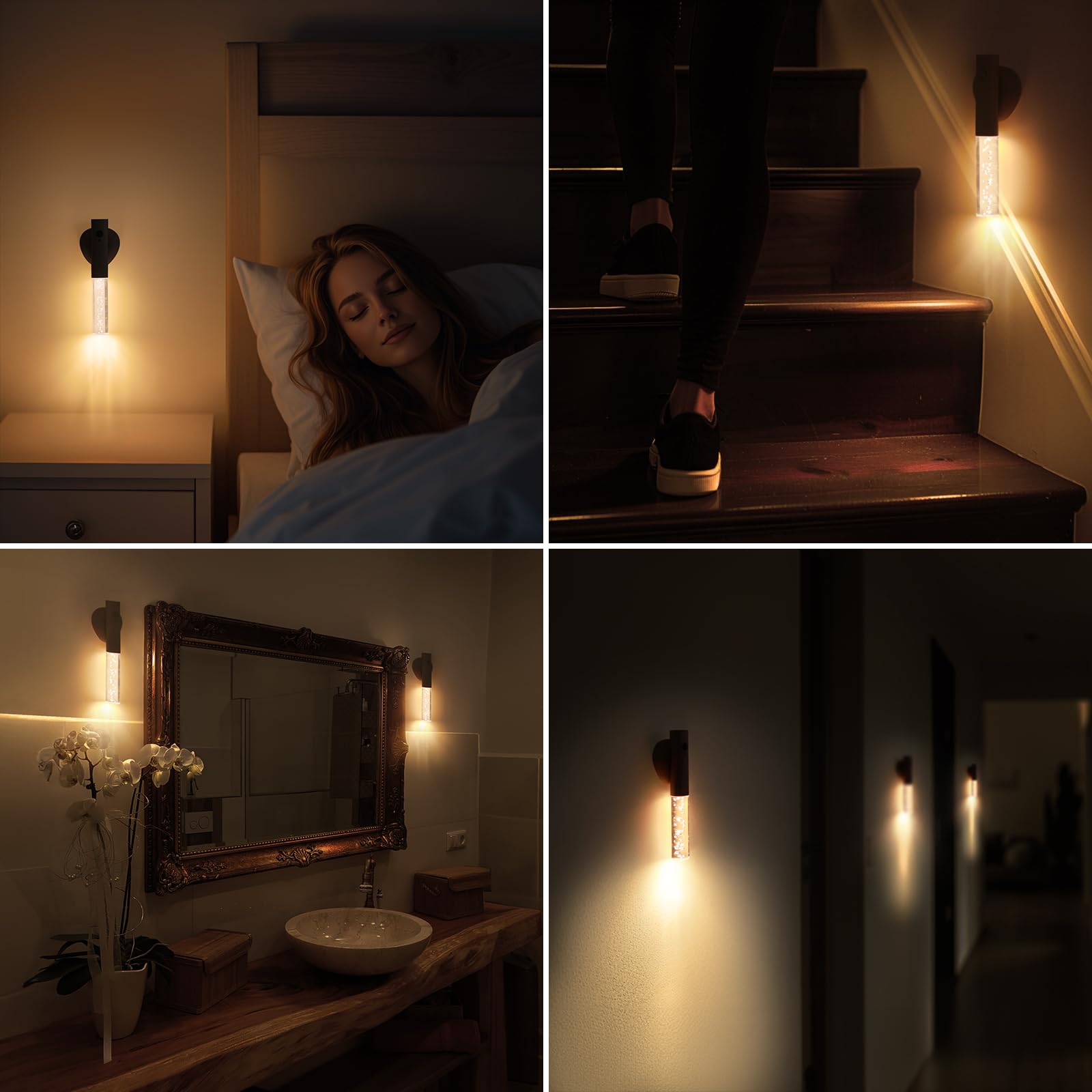 HAANGWAN rechargeable night light offers long life between charges