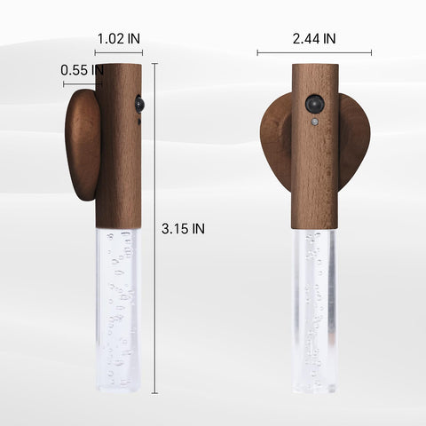 HAANGWAN two pack walnut night lights enhance décor and safety