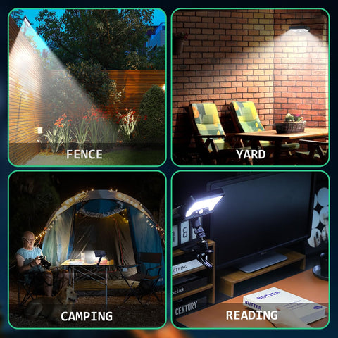 HAARAY two-pack provides bright, ready-to-use outdoor lighting for multiple settings