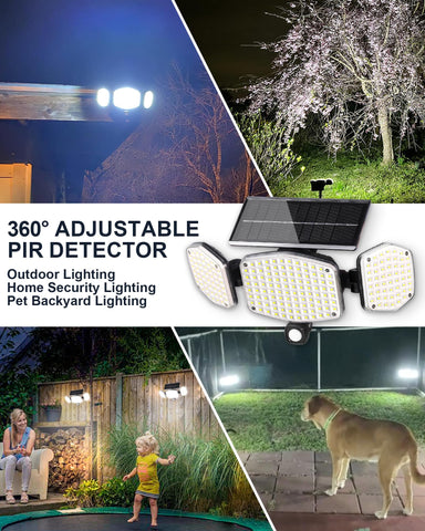 HAARAY solar motion light with 2200mAh battery for extended runtime