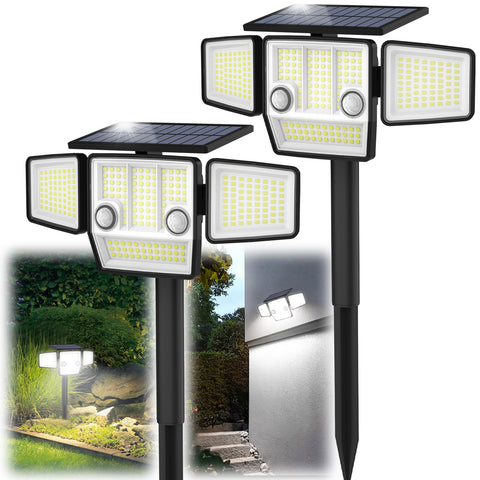 HAARAY front-view solar lights brighten pathways and driveways