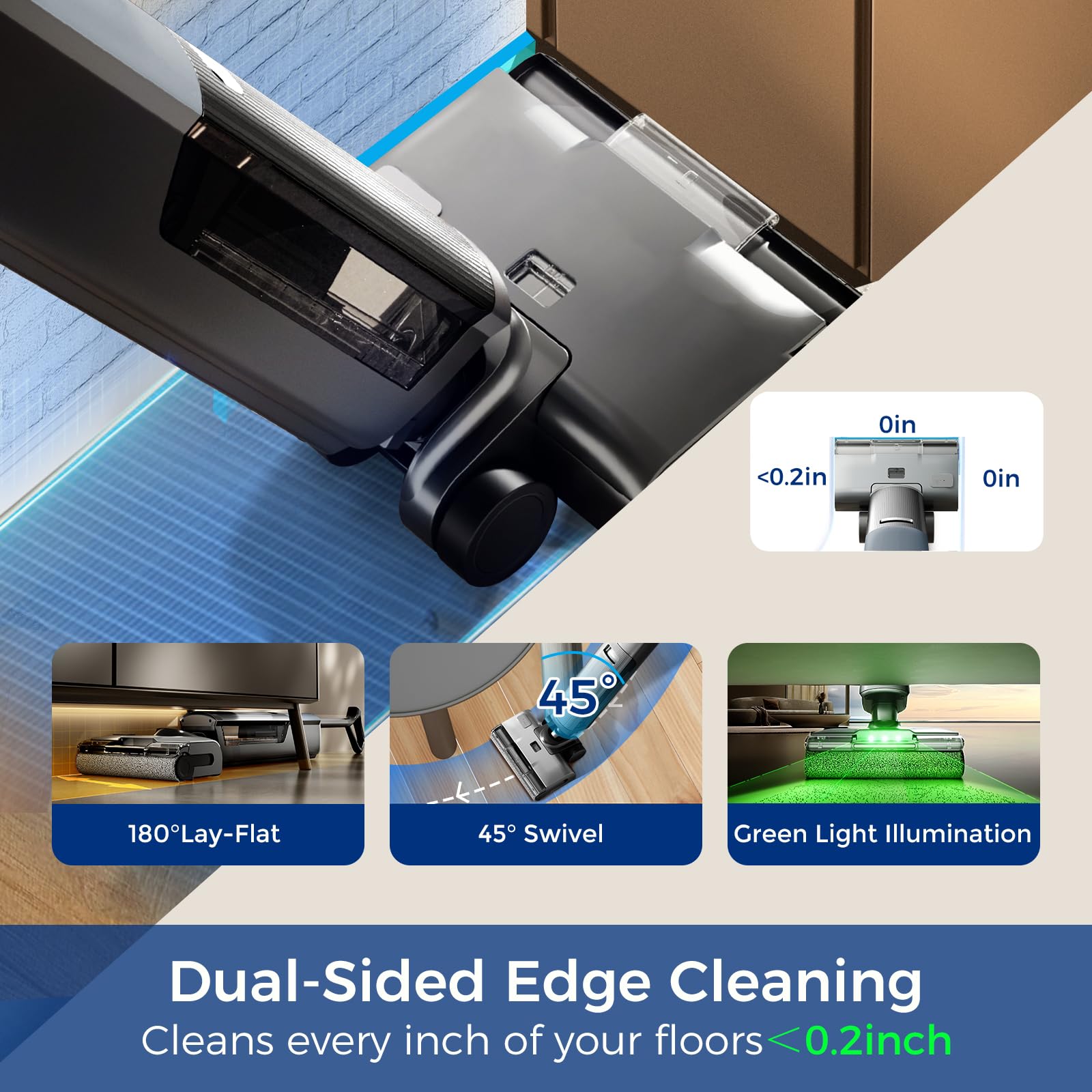 HABIUBIU LED headlight reveals hidden dust along edges.