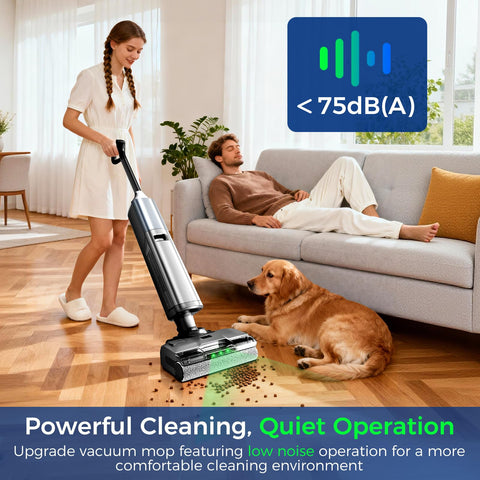 HABIUBIU self-propelled cleaning guides you smoothly across floors.
