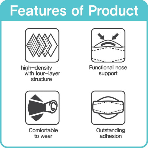 H.A.C PLUS KF94 uses a four-layer MB filter for effective filtration.