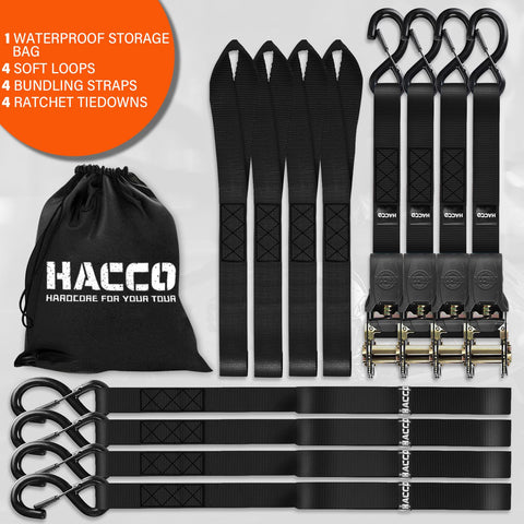 Haccoplanet soft loops and bundling straps in package ready for mounting