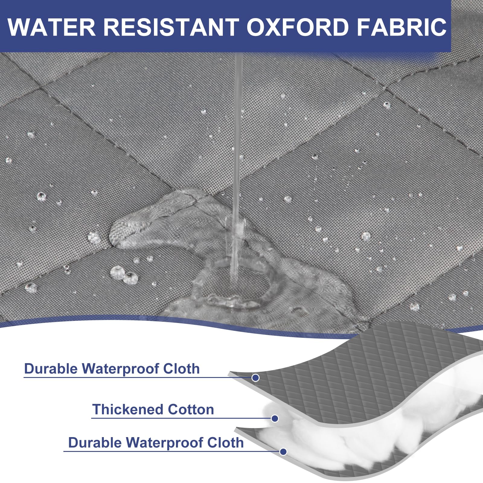 HADOR heavy-duty-oxford-outer-layer door insulation lasts longer.