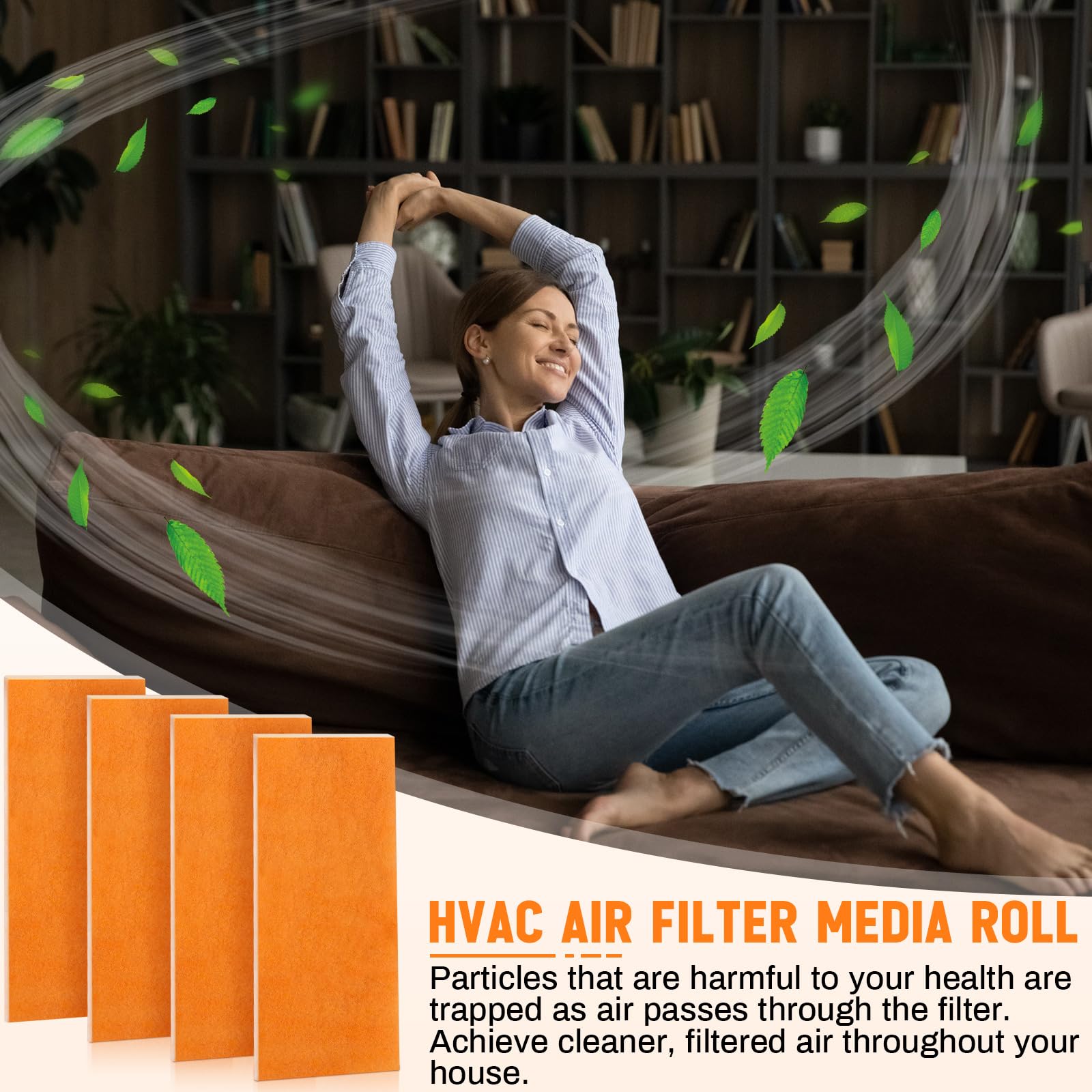 Hahafelt filter pad cut-to-fit for various vents and DIY projects.