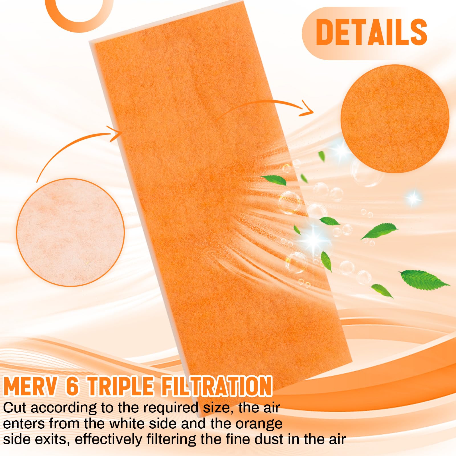 Hahafelt EV240 pad captures fine particles while maintaining airflow.