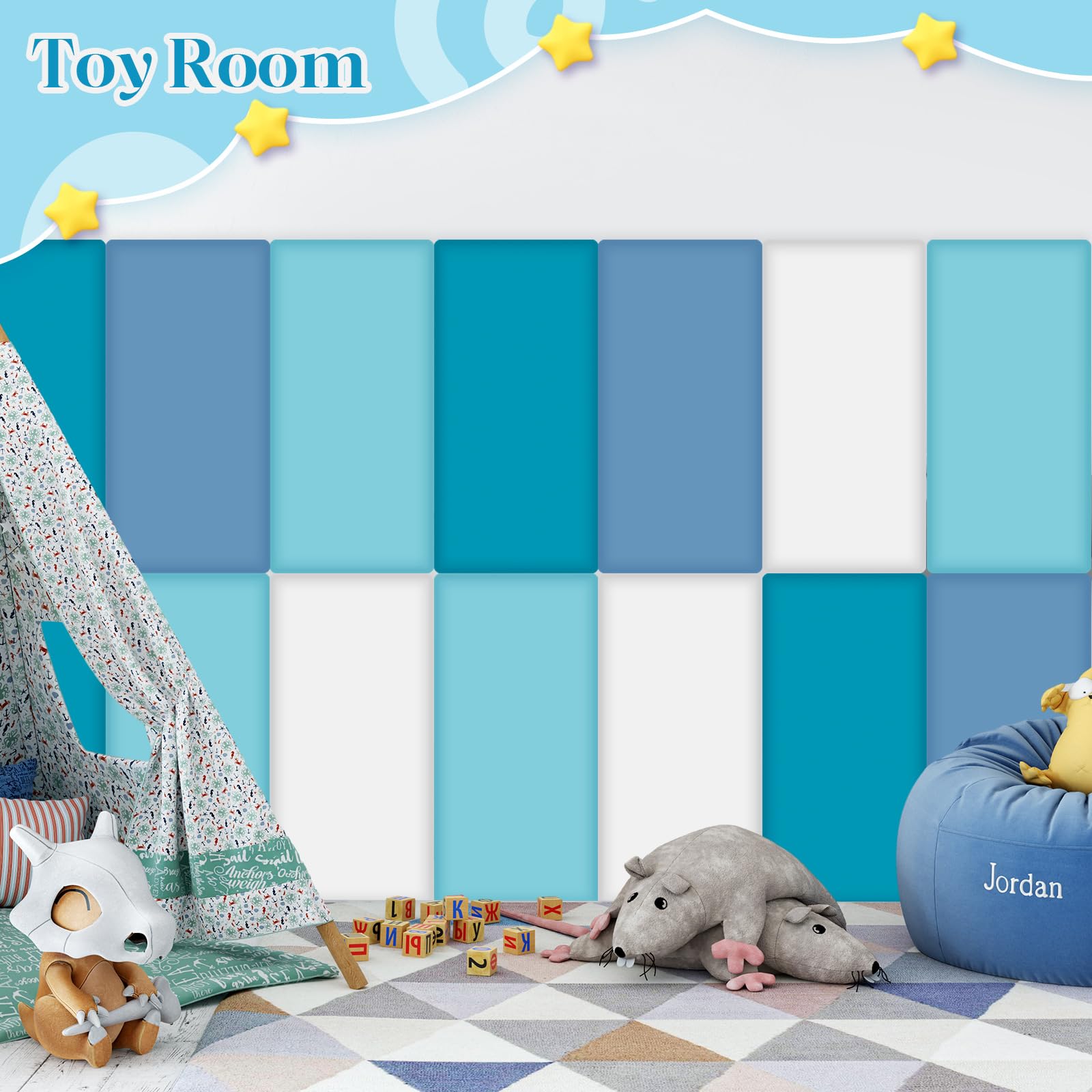 Hahafelt eight-panel set provides cohesive safety and style for kid spaces.