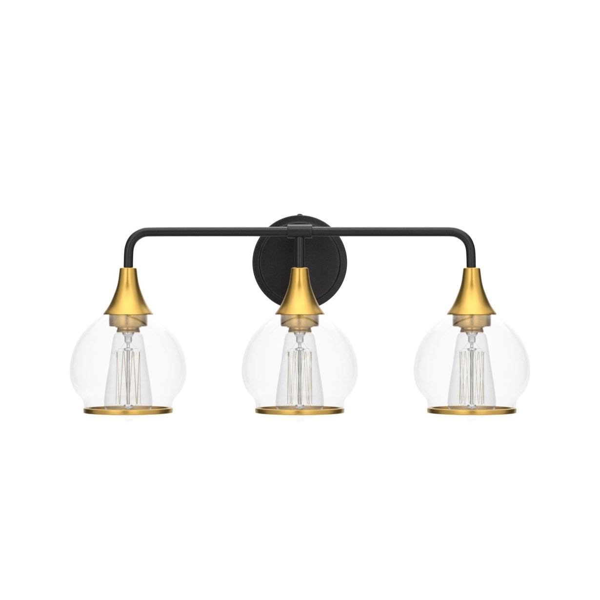 HAHZT vanity light angled view highlights balanced light distribution