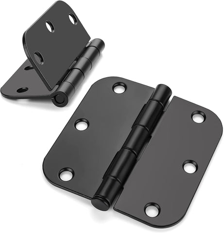 Haidms matte black door hinges for interior doors with durable finish.