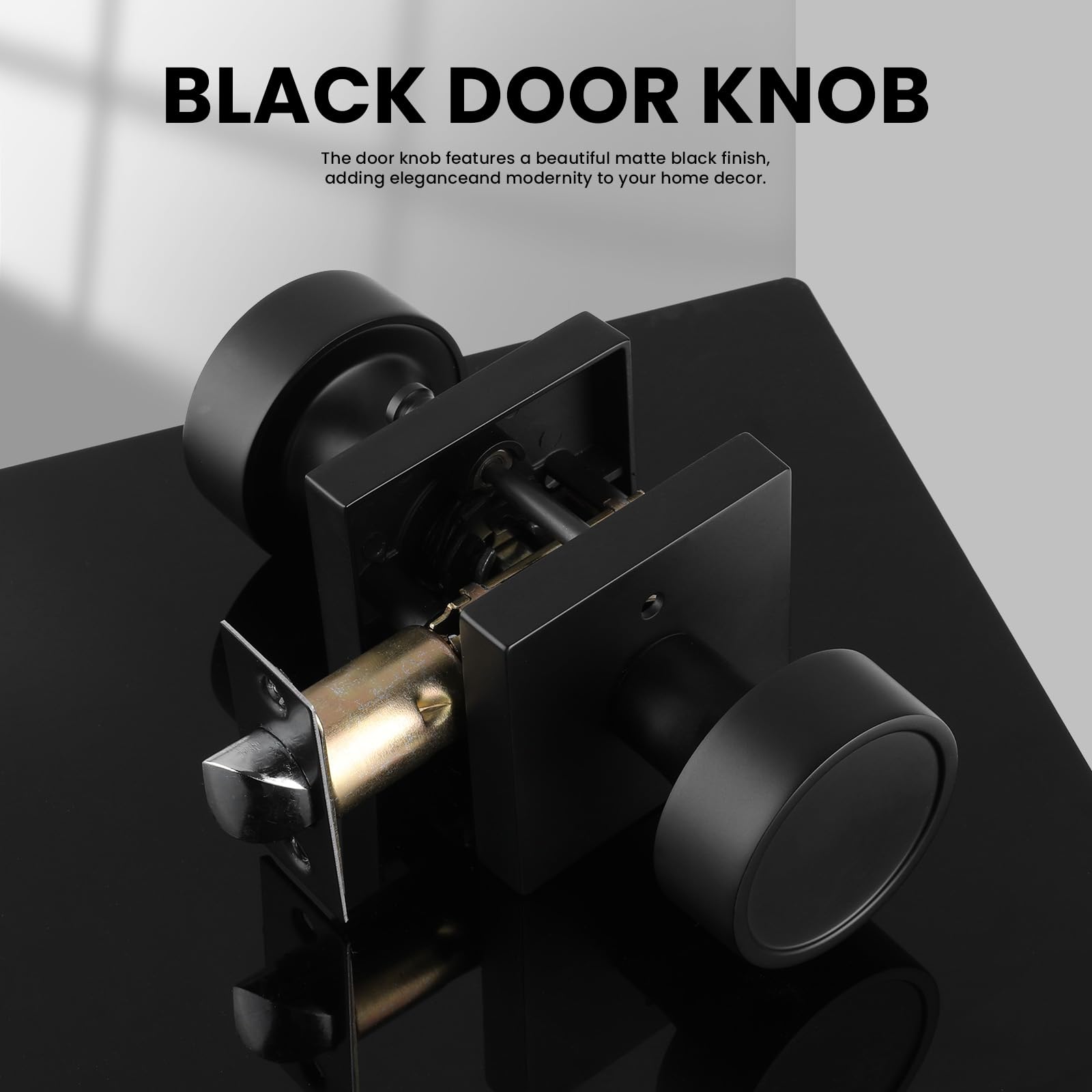 Haidms adjustable backset knob fits common 2 3/8 and 2 3/4 in.